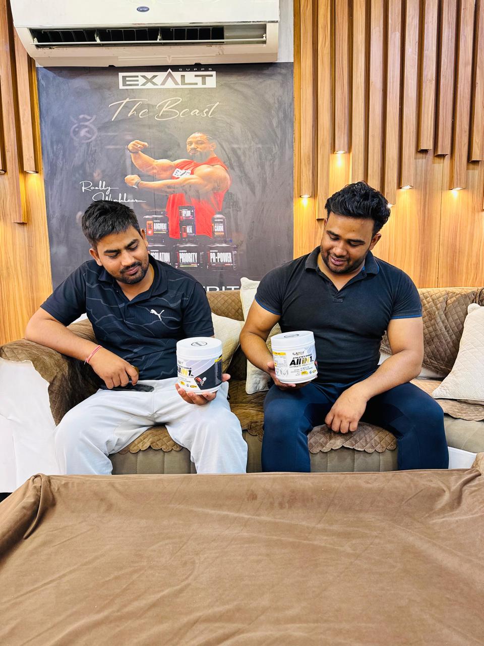 Athlete training with SK Nutrition