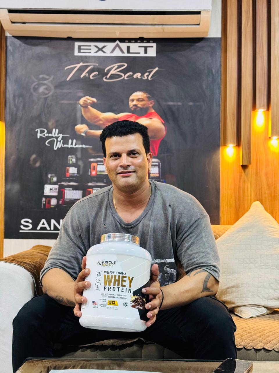 Customer review photo with supplement